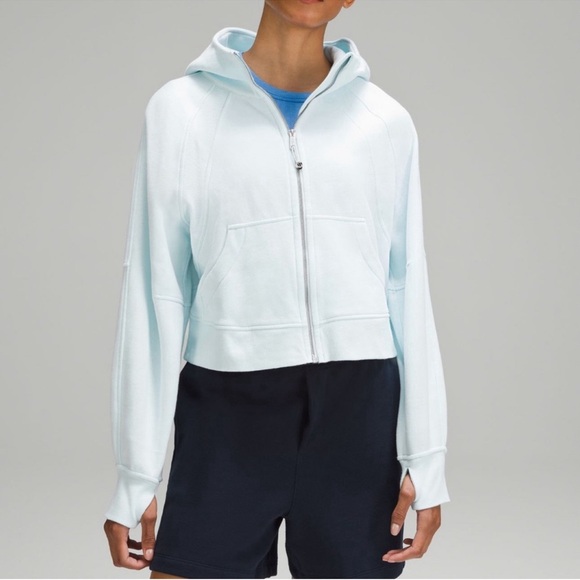 LULULEMON FULL ZIP SCUBA OVERSIZED - Powder Blue - SZ XL/XXL - Picture 1 of 4